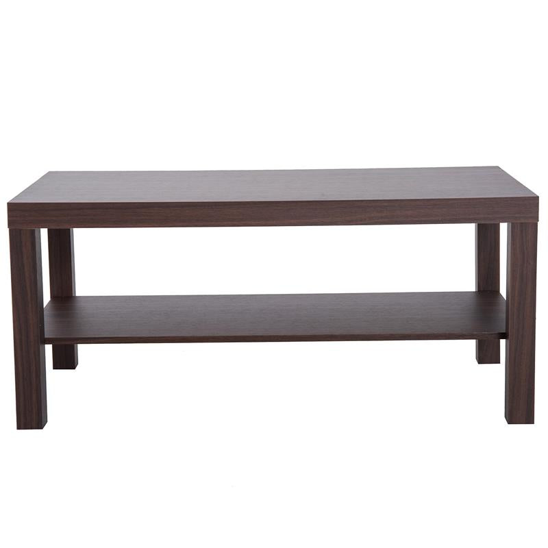 TAVOLINO BASSO IN LEGNO DA SOGGIORNO, NOCE, 90X45X40.5CM