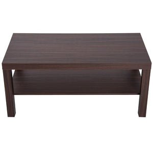 TAVOLINO BASSO IN LEGNO DA SOGGIORNO, NOCE, 90X45X40.5CM