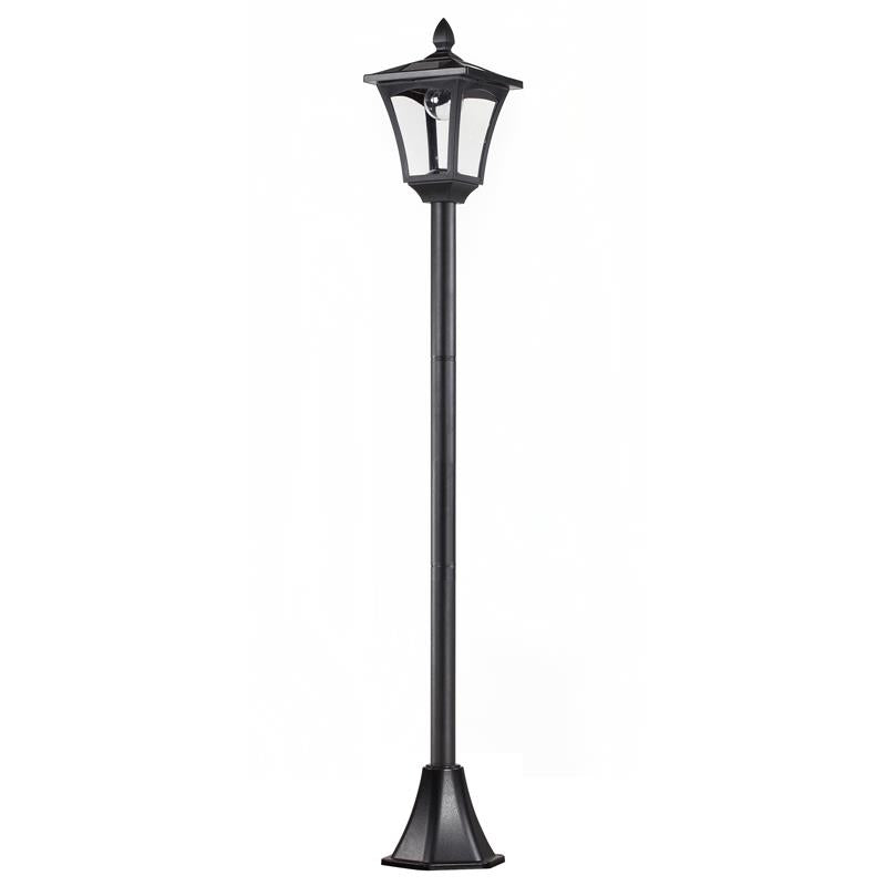 LAMPIONE DA GIARDINO CON LED A PANNELLI SOLARI 160 CM COLORE NERO