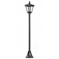 LAMPIONE DA GIARDINO CON LED A PANNELLI SOLARI 160 CM COLORE NERO