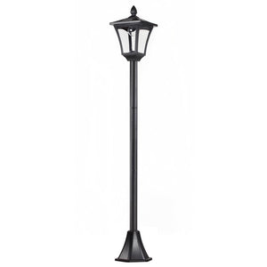 LAMPIONE DA GIARDINO CON LED A PANNELLI SOLARI 160 CM COLORE NERO