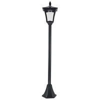 LAMPIONE DA GIARDINO CON LED A PANNELLI SOLARI 160 CM COLORE NERO