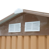 CASETTA DA GIARDINO PORTA UTENSILI IN LAMIERA DI ACCIAIO 213 X 127 X 185CM