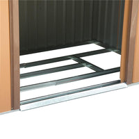 CASETTA DA GIARDINO PORTA UTENSILI IN LAMIERA DI ACCIAIO 213 X 127 X 185CM