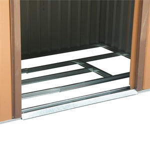 CASETTA DA GIARDINO PORTA UTENSILI IN LAMIERA DI ACCIAIO 213 X 127 X 185CM