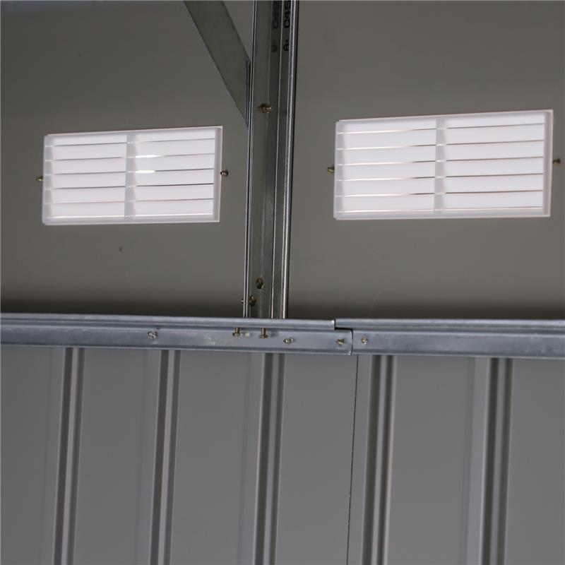 CAPANNO PER ATTREZZI IN ACCIAIO ZINCATO CON VERNICE PROTETTIVA IMPERMEABILE ANTIRUGGINE  3.4 X 3.82 X 2 M