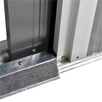 CAPANNO PORTA ATTREZZI A 2 PORTE SCORREVOLI IN ACCIAIO 236 X 174 X 190 CM