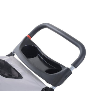 PASSEGGINO PER CANI CARRELLO PER ANIMALI DOMESTICI, GRIGIO, 75 X 45 X 97CM