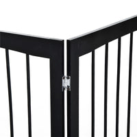 CANCELLINO PER CANI E ANIMALI DOMESTICI A 3 SEZIONI, DIVISORIO DI SICUREZZA PIEGHEVOLE 160X1.2X76CM