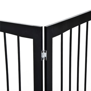 CANCELLINO PER CANI E ANIMALI DOMESTICI A 3 SEZIONI, DIVISORIO DI SICUREZZA PIEGHEVOLE 160X1.2X76CM