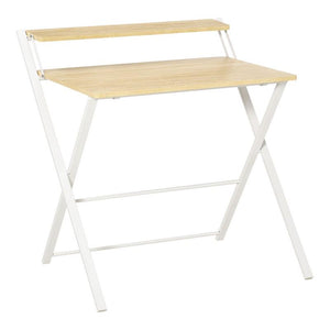 SCRIVANIA PIEGHEVOLE SALVASPAZIO CON MENSOLA SUPERIORE 81,5X70X84CM