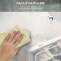 MOBILE SCARPIERA RETTANGOLARE IN PLASTICA PER SCARPE MAX 43 EU VESTITI E LIBRI