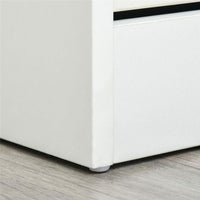 SCARPIERA SALVASPAZIO IN LEGNO 4 CASSETTI A RIBALTA CON MENSOLA REGOLABILE