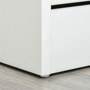 SCARPIERA SALVASPAZIO IN LEGNO 4 CASSETTI A RIBALTA CON MENSOLA REGOLABILE