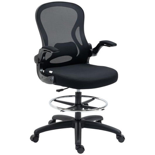 SEDIA DA UFFICIO ERGONOMICA CON SEDUTA REGOLABILE 59 X 65X 110-130 CM NERA