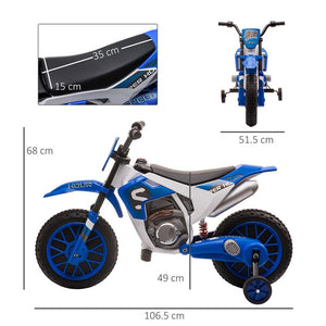MOTO DA CROSS ELETTRICA PER BAMBINI DA 3-5 ANNI BLU