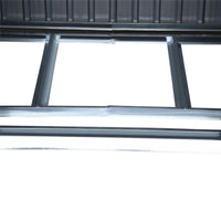 CASETTA PORTA ATTREZZI IN ACCIAIO, CAPANNO DA GIARDINO CON 2 PORTE SCORREVOLI