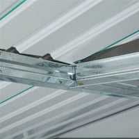 CASETTA DA GIARDINO CON 2 PORTE SCORREVOLI E IN ACCIAIO 340 X 386 X200CM VERDE