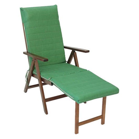 SDRAIO ALLEGRA CON PROLUNGA NOCE TESSUTO COLORE VERDE SCHIENALE REGOLABILE IN SETTE POSIZIONI OKX