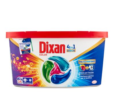 DIXAN DISCS 4 IN 1 CAPSULE PER COLORATI PULITO PIÙ PROFONDO 14 PZ