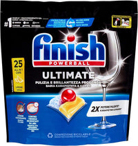 FINISH POWERBALL ULTIMATE PULIZIA E BRILLANTEZZA PROFONDA CONTRO I RESIDUI INCROSTATI DA 48H 25 CAPSULE FRAGRANZA LIMONE