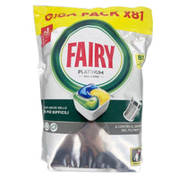 FAIRY TABS PLATINUM 81 CAPSULE PER LAVASTOVIGLIE FRAGRANZA AL LIMONE EFFICACE ANCHE NELLE SFIDE PIÙ DIFFICILI E CONTRO IL GRASSO NEL FILTRO