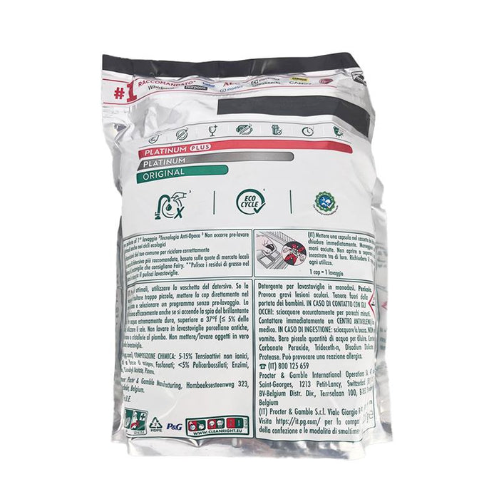 FAIRY TABS PLATINUM 81 CAPSULE PER LAVASTOVIGLIE FRAGRANZA AL LIMONE EFFICACE ANCHE NELLE SFIDE PIÙ DIFFICILI E CONTRO IL GRASSO NEL FILTRO