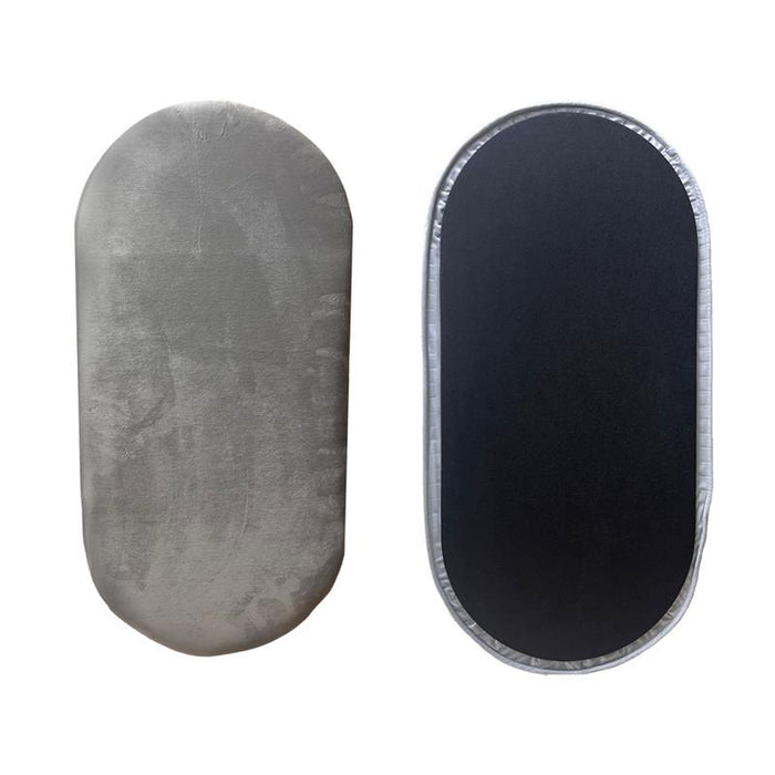 POUF CONTENITORE CASSAPANCA CON RILIEVO E PIANO DI APPOGGIO VELLUTATO 40X40X80H CM OKX