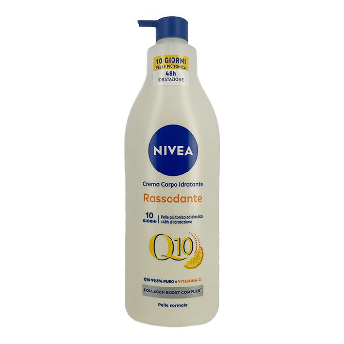 NIVEA CREMA LATTE RASSODANTE 48H DI IDRATAZIONE CON Q10+VITAMINA C PELLE PIÙ TONICA ED ELASTICA PER PELLE NORMALE 400 ML