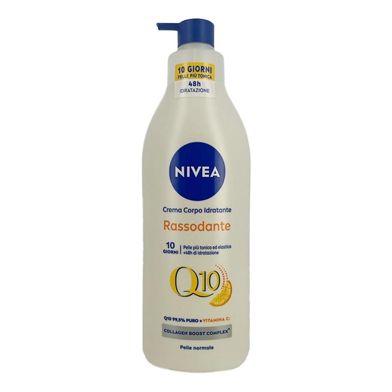 NIVEA CREMA LATTE RASSODANTE 48H DI IDRATAZIONE CON Q10+VITAMINA C PELLE PIÙ TONICA ED ELASTICA PER PELLE NORMALE 400 ML