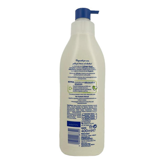 NIVEA CREMA LATTE RASSODANTE 48H DI IDRATAZIONE CON Q10+VITAMINA C PELLE PIÙ TONICA ED ELASTICA PER PELLE NORMALE 400 ML
