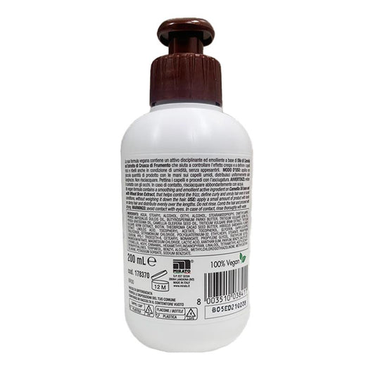 SLEND'OR CREMA DISCIPLINANTE PER CAPELLI RICCI CON LATTE DI MANDORLA E KARITÈ INGREDIENTI 95% DI ORIGINE NATURALE 200 ML OKX