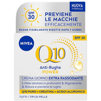 NIVEA CREMA VISO Q10 POWER GIORNO RASSODANTE PREVIENE LE MACCHIE EFFICACEMENTE CON CREATINA + ACIDO IALURONICO 50ML