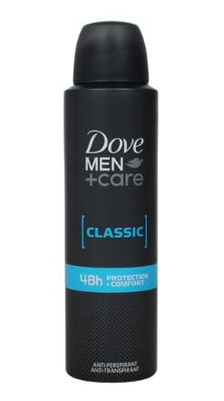 DOVE DEODORANTE SPRAY CLASSICO CURA DELL'UOMO 48H DI PROTEZIONE + COMFORT ANTITRASPIRANTE 150 ML