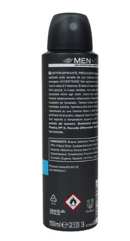 DOVE DEODORANTE SPRAY CLASSICO CURA DELL'UOMO 48H DI PROTEZIONE + COMFORT ANTITRASPIRANTE 150 ML