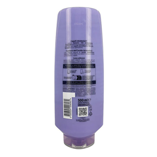 L'ORÉAL PARIS ELVIVE SHAMPOO HYDRA HYALURONIC 72H IDRATAZIONE PROFONDA CON ACIDO IALURONICO PER CAPELLI DISIDRATATI 500 ML