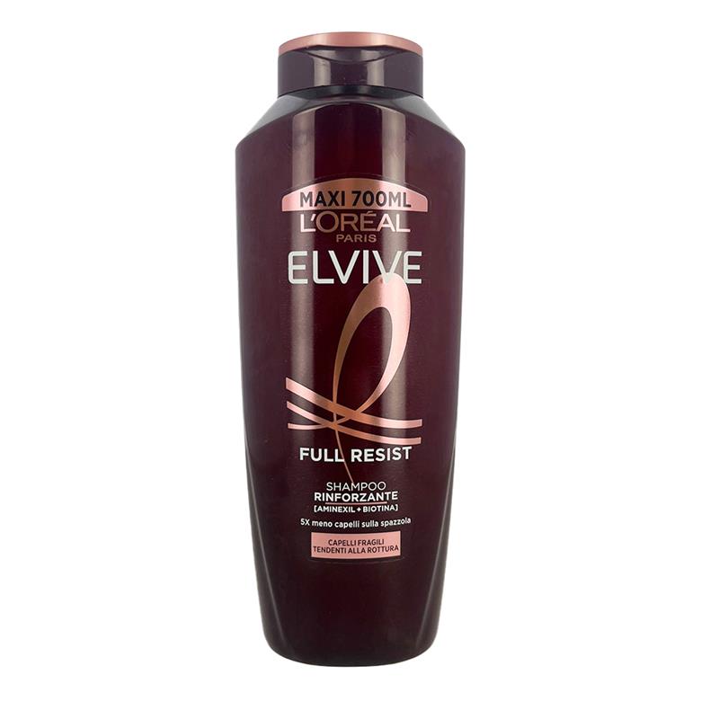 L'OREAL PARIS ELVIVE FULL RESIST HAMPOO RINFORZANTE MENO CAPELLI SULLA SPAZZOLA CON AMINEXIL E BIOTINA PER CAPELLI FRAGILI TENDENTI ALLA ROTTURA 700 ML