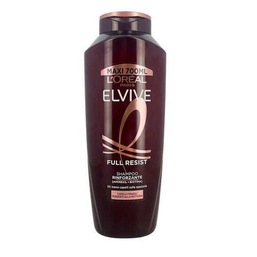 L'OREAL PARIS ELVIVE FULL RESIST HAMPOO RINFORZANTE MENO CAPELLI SULLA SPAZZOLA CON AMINEXIL E BIOTINA PER CAPELLI FRAGILI TENDENTI ALLA ROTTURA 700 ML