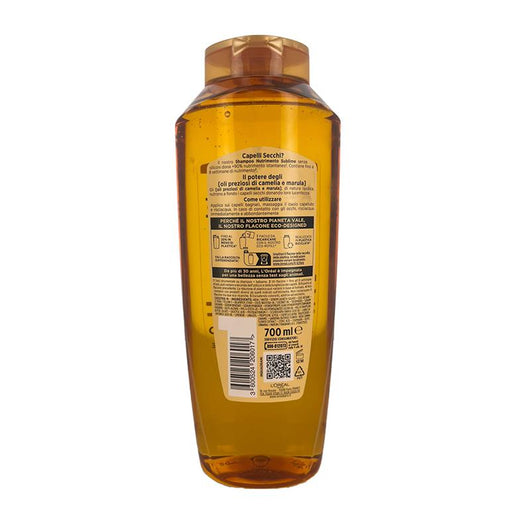 L'OREAL SHAMPOO ELVIVE OLIO STRAORDINARIO 8 SETTIMANE DI NUTRIMENTO PER CAPELLI SECCHI CON OLI DI CAMELIA E MARULA 700 ML