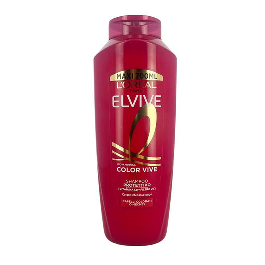 L'ORÉAL PARIS ELVIVE COLOR SHAMPOO PER CAPELLI COLORATI O MECHES COLORE INTENSO A LUNGO CON VITAMINA CG E FILTRO UV 700 ML