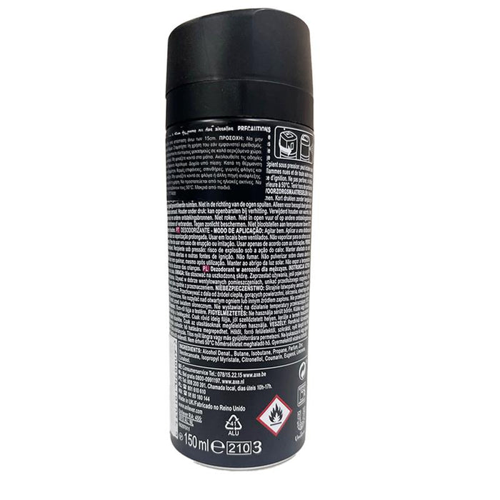AXE DEODORANTE 48H DI FRESCHEZZA NO STOP CON OLI ESSENZIALI SPRAY PER IL CORPO CON BERGAMOTTO E PEPE ROSA 150 ML