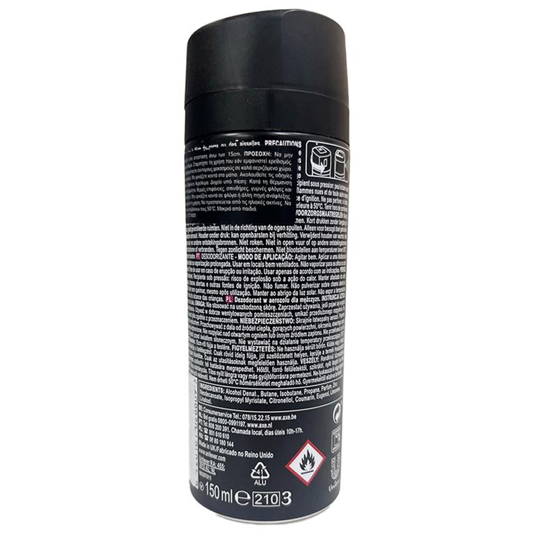 AXE DEODORANTE 48H DI FRESCHEZZA NO STOP CON OLI ESSENZIALI SPRAY PER IL CORPO CON BERGAMOTTO E PEPE ROSA 150 ML