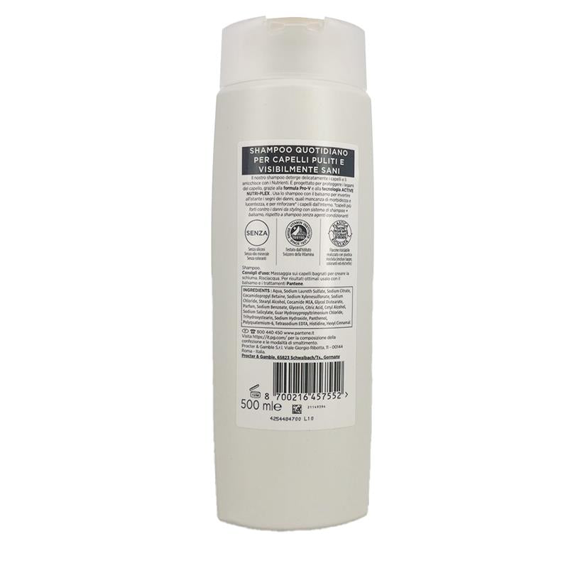 PANTENE PRO-V ACTIVE NUTRI-PLEX SHAMPOO RIGENERA E PROTEGGE RINFORZA I CAPELLI DEBOLI E DANNEGGIATI FORMATO GRANDE 500 ML