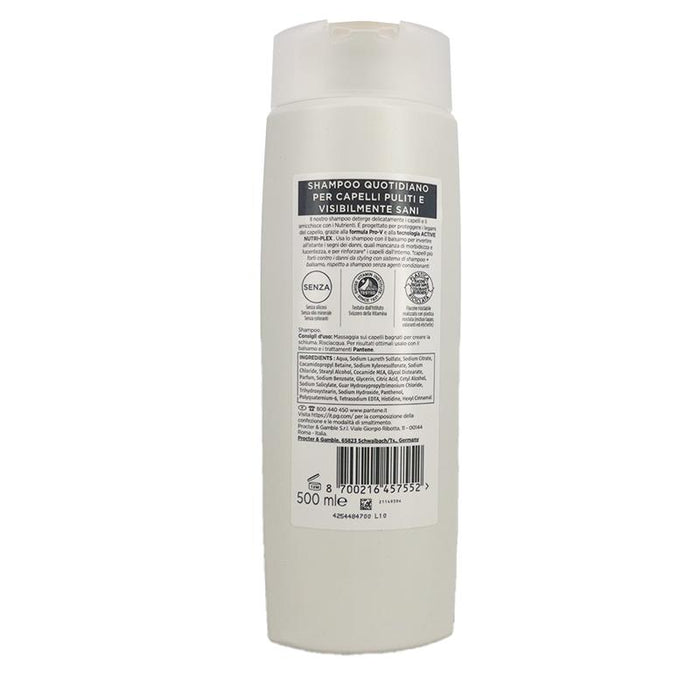 PANTENE PRO-V ACTIVE NUTRI-PLEX SHAMPOO RIGENERA E PROTEGGE RINFORZA I CAPELLI DEBOLI E DANNEGGIATI FORMATO GRANDE 500 ML
