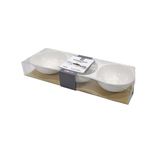 ANTI PASTIERA IN CERAMICA 3 POSTI CLASSSICI COLORE BIANCO 5HX10,5X35 CM OKX