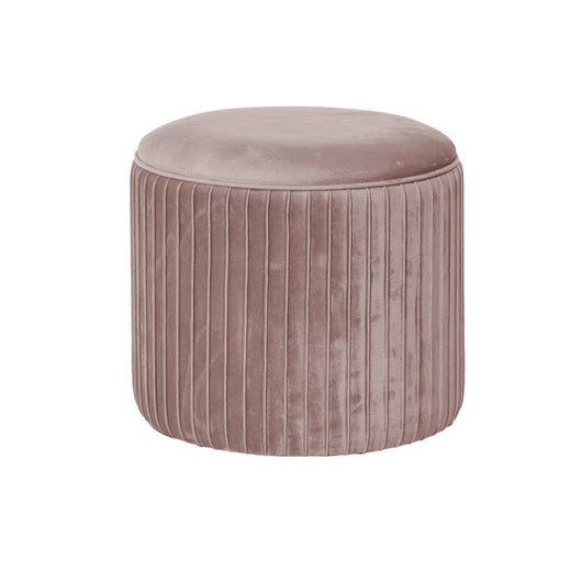 POUF CONTENITORE CON RILIEVO MATERIALE IN VELLUTO PIANO DI APPOGGIO 36HX38 CM OKX