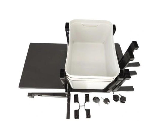 ROTHO CASSETTIERA TORRE CON ROTELLE DA ASSEMBLARE CAPACITÀ DI CARICO FINO 30 KG 3 CASSETTI IN PLASTICA COLORE BIANCO 80HX37X30 CM