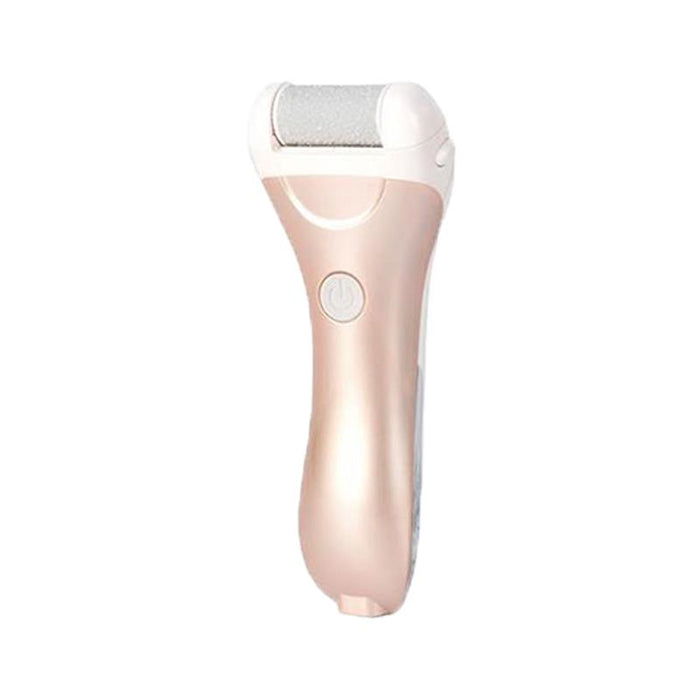 RIMUOVI CALLI 2 VELOCITÀ 3 TESTINE DI RICAMBIO 1 PETTINE PER PULIZIA INCLUSI E CAVO PER RICARICA COLORE PINK GOLD 16HX11 CM OKX