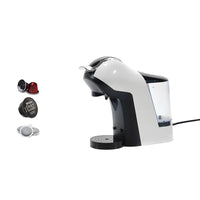 MACCHINA CAFFÈ CON ADATTATORE PER CIALDE E CAPSULE COLORE BIANCO OKX