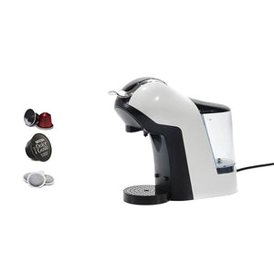 MACCHINA CAFFÈ CON ADATTATORE PER CIALDE E CAPSULE COLORE BIANCO OKX